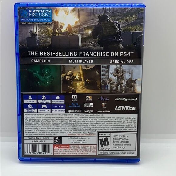 NWOT Call of Duty Modern Warfare Playstation 4 - Picture 3 of 3
